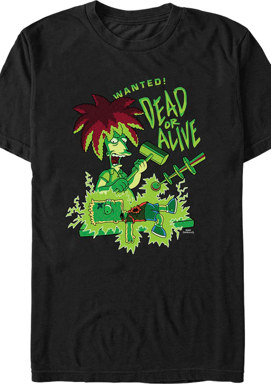 Wanted Dead Or Alive The Simpsons T-Shirt - main product image