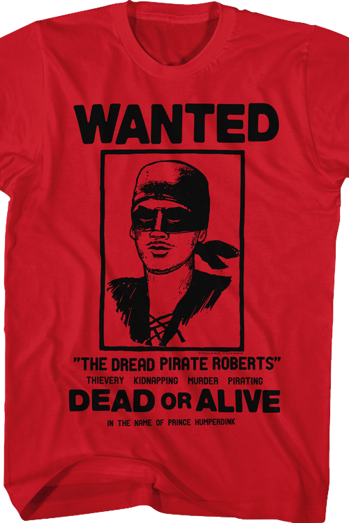 Wanted Poster Princess Bride T-Shirtmain product image
