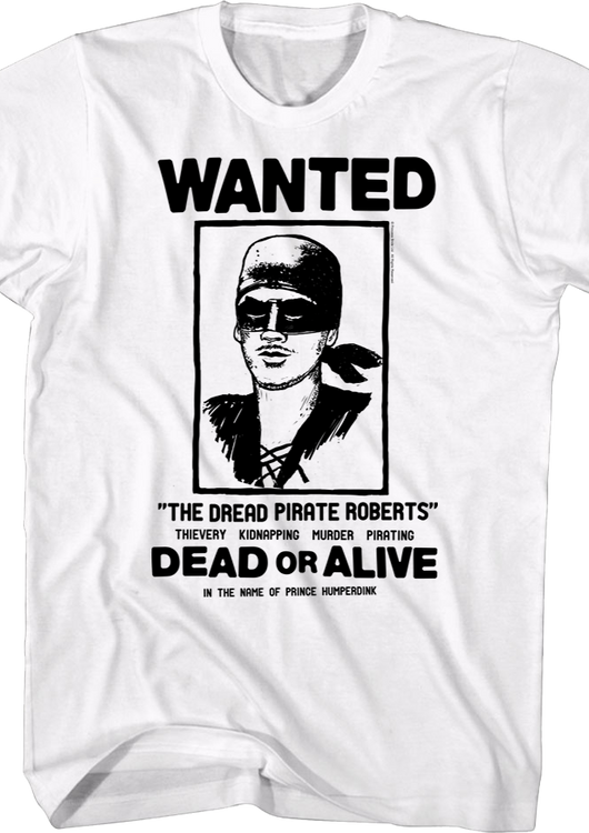 Wanted Poster Princess Bride T-Shirt - main product image