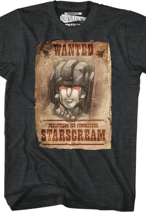 Wanted Poster Starscream Transformers T-Shirt
