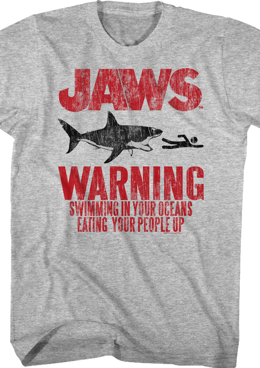 Warning Jaws T-Shirt - main product image