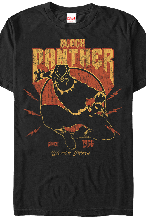 Warrior Prince Black Panther T-Shirt - main product image