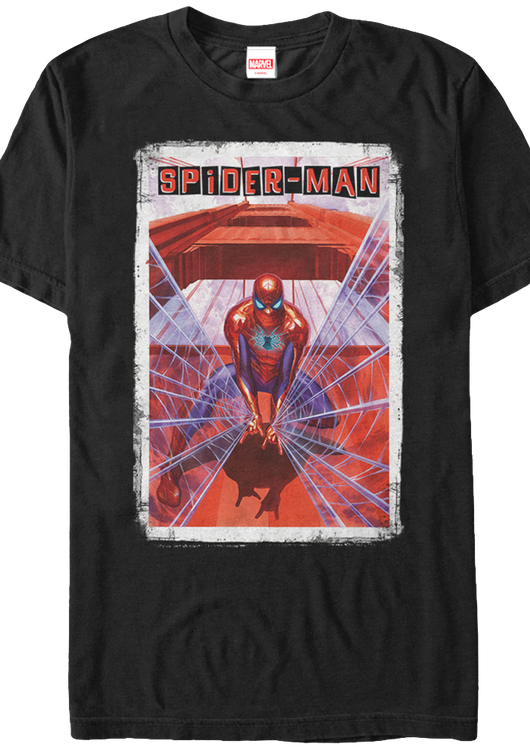 Water Proof Comic Cover Spider-Man T-Shirt - main product image