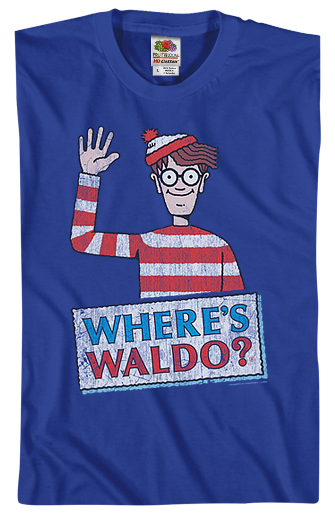 Waving Where's Waldo T-Shirt