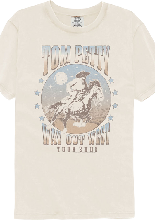 Way Out West Tom Petty Comfort Colors Brand T-Shirt - main product image