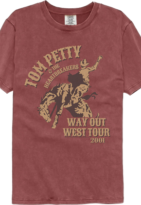 Way Out West Tour 2001 Tom Petty Comfort Colors Brand T-Shirt