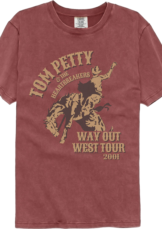 Way Out West Tour 2001 Tom Petty Comfort Colors Brand T-Shirt - main product image