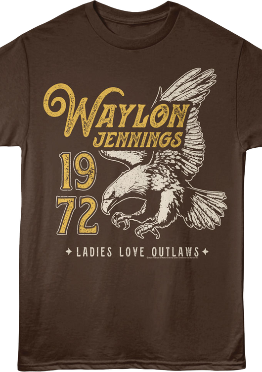 Ladies Love Outlaws 1972 Waylon Jennings T-Shirt - main product image