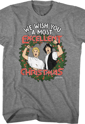 We Wish You A Most Excellent Christmas Bill And Ted T-Shirt