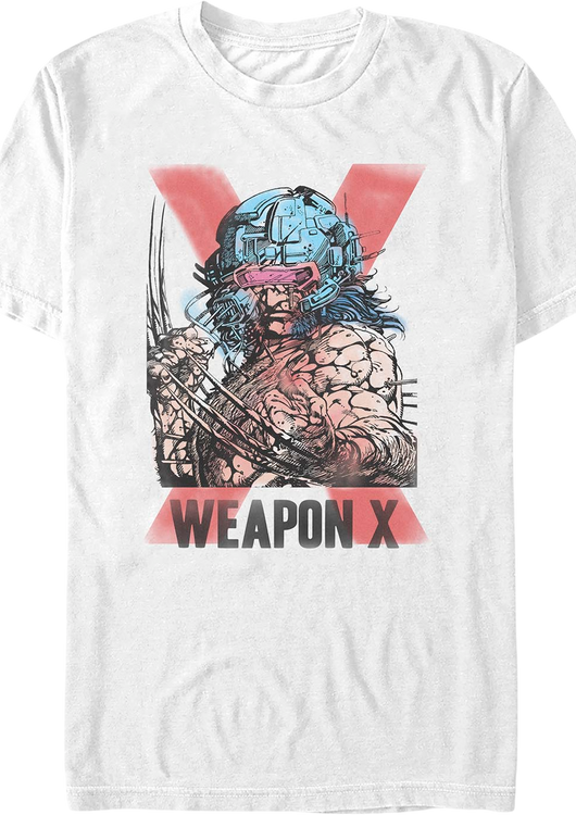 Vintage Wolverine Weapon X Marvel Comics T-Shirt - main product image