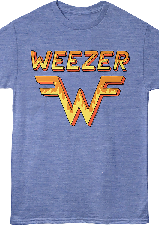 Flame Logo Weezer T-Shirt - main product image