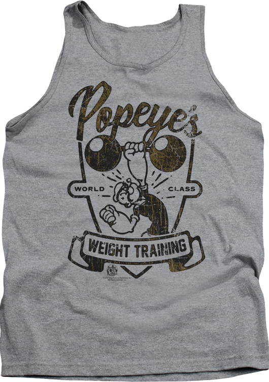 Weight Training Popeye Tank Top - main product image