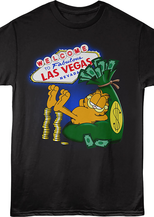 Welcome To Fabulous Las Vegas Garfield T-Shirt - main product image