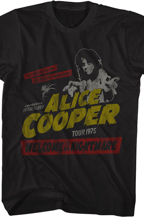 Welcome To My Nightmare Alice Cooper T-Shirt - main product image