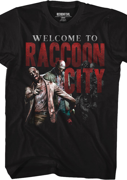 Welcome To Raccoon City Resident Evil T-Shirt - main product image