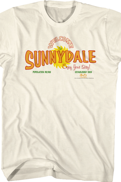 Welcome To Sunnydale Buffy The Vampire Slayer T-Shirtmain product image