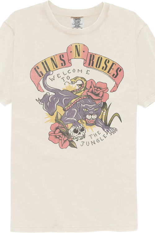 Welcome To The Jungle Guns N' Roses Comfort Colors Brand T-Shirtmain product image