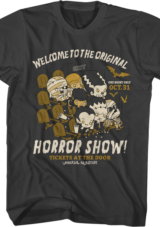 Welcome To The Original Horror Show Universal Monsters T-Shirt - main product image