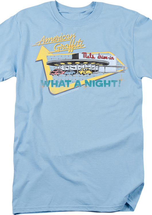What A Night American Graffiti T-Shirt - main product image