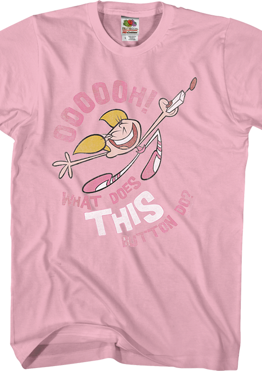 What Does This Button Do Dexter's Laboratory T-Shirt - main product image