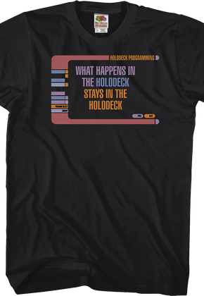 What Happens In The Holodeck Star Trek The Next Generation T-Shirt