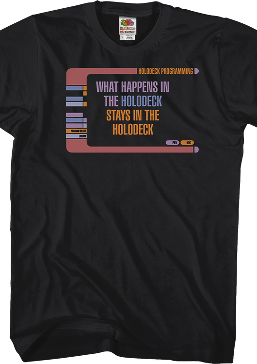 What Happens In The Holodeck Star Trek The Next Generation T-Shirt - main product image