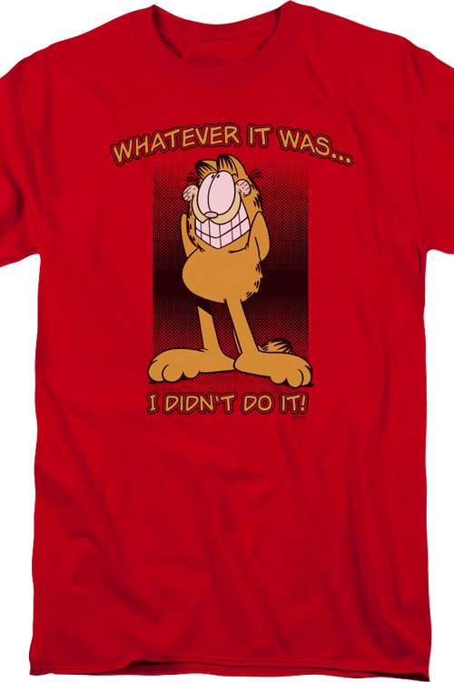 Whatever It Was I Didn't Do It Garfield T-Shirtmain product image