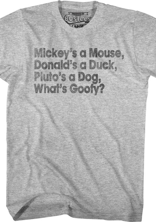 What's Goofy Stand By Me T-Shirt - main product image