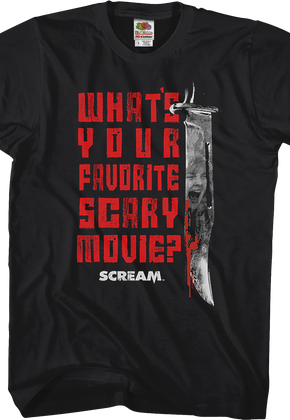 What's Your Favorite Scary Movie Scream T-Shirt