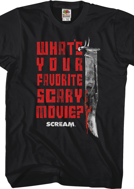 What's Your Favorite Scary Movie Scream T-Shirt - main product image