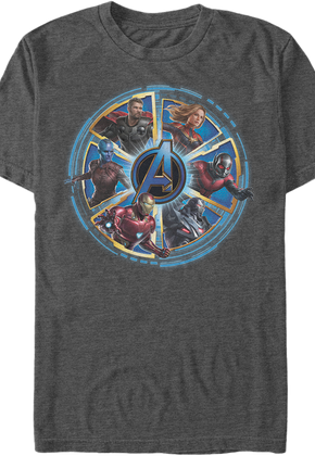 Wheel of Heroes Avengers Endgame T-Shirt