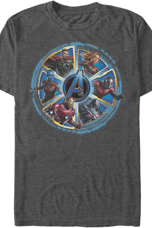 Wheel of Heroes Avengers Endgame T-Shirtmain product image