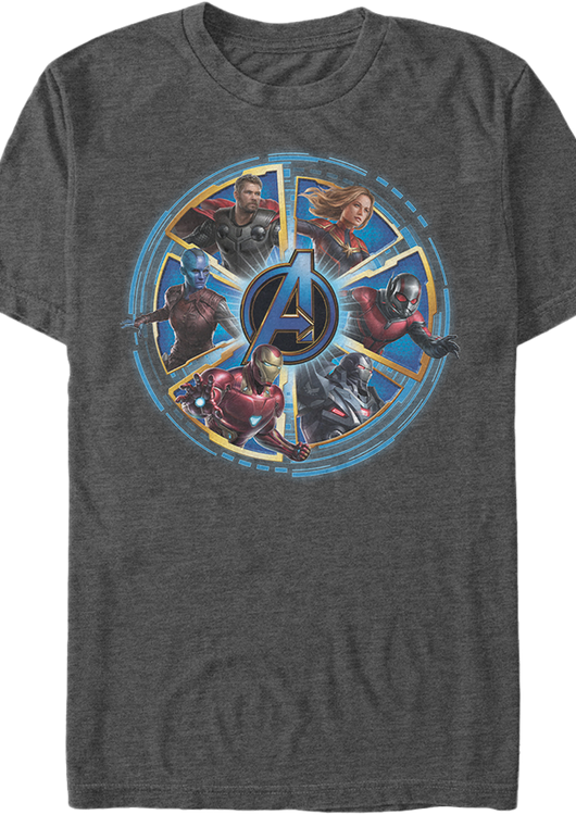 Wheel of Heroes Avengers Endgame T-Shirt - main product image