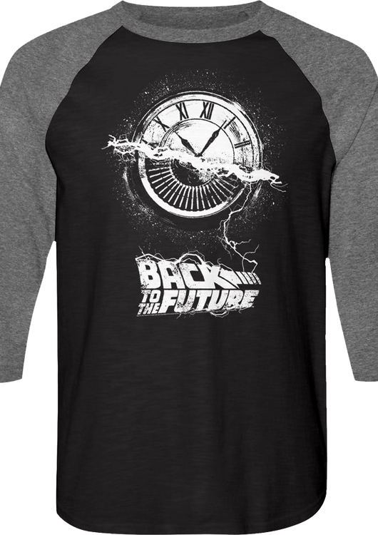 Wheel Of Time Back To The Future Raglan Baseball Shirt - main product image