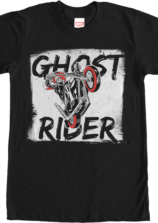 Wheelie Ghost Rider Marvel Comics T-Shirt - main product image