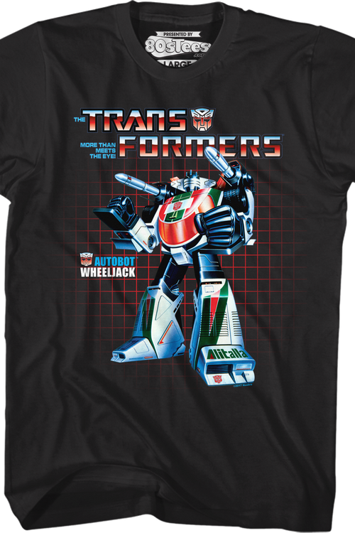 Wheeljack Box Art Transformers T-Shirtmain product image