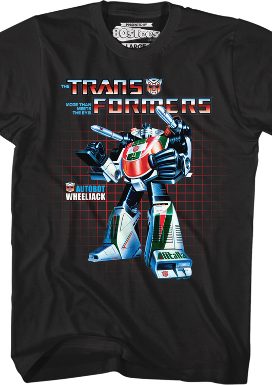 Wheeljack Box Art Transformers T-Shirt - main product image