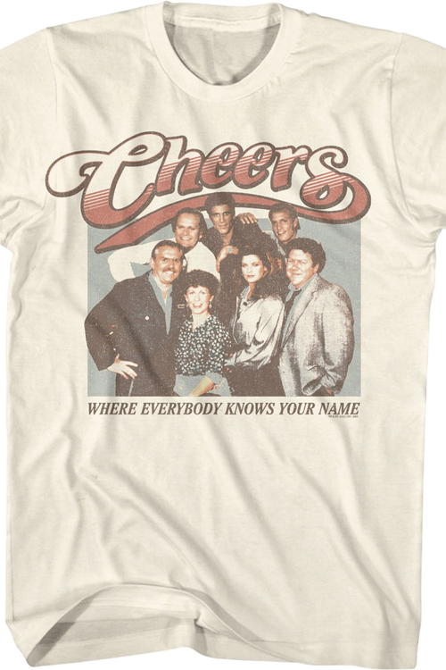 Where Everybody Knows Your Name Cast Photo Cheers T-Shirtmain product image