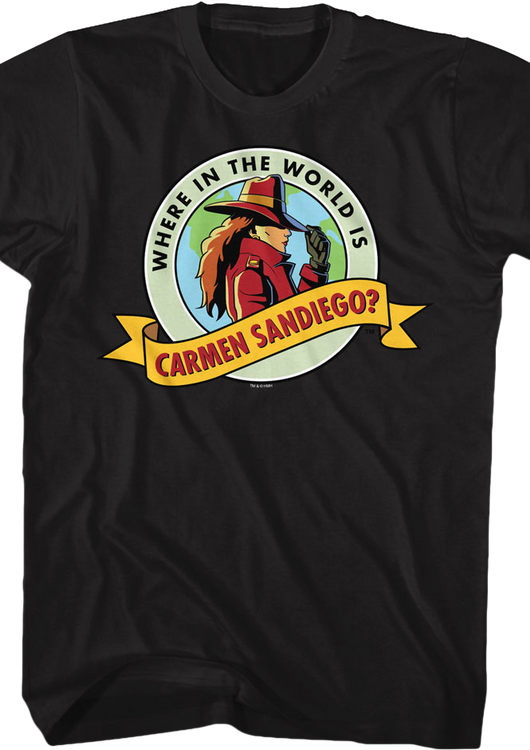 Where In The World Is Carmen Sandiego T-Shirt - main product image