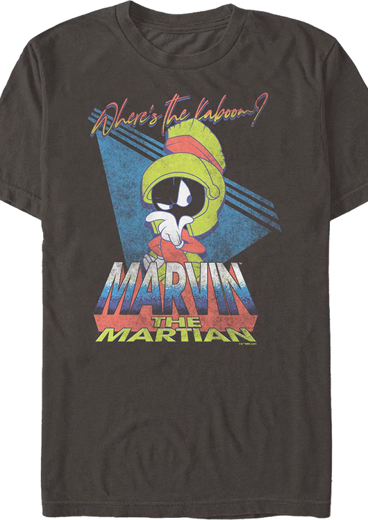 Where's The Kaboom Marvin The Martian Looney Tunes T-Shirt - main product image
