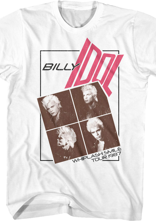Whiplash Smile Tour Billy Idol T-Shirt - main product image
