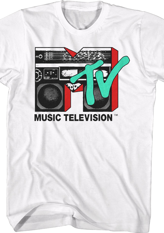 White Boombox Logo MTV Shirt - main product image