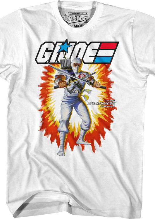 White Box Art Storm Shadow GI Joe T-Shirt - main product image