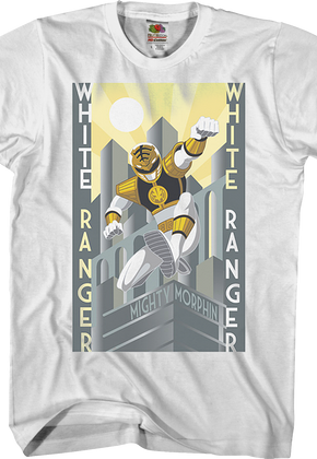 White Ranger Mighty Morphin Power Rangers T-Shirt