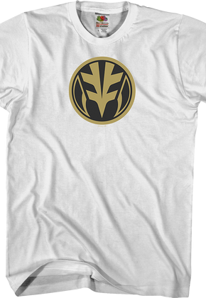 White Ranger Power Coin Mighty Morphin Power Rangers T-Shirt