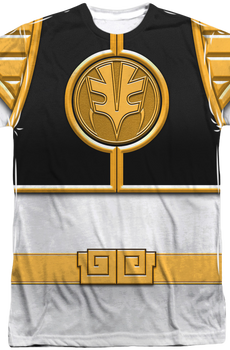 White Ranger Sublimation Costume Shirt