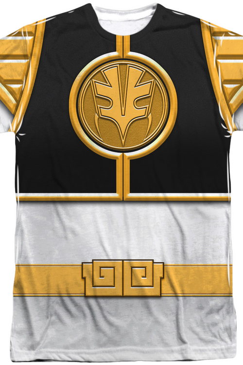 White Ranger Sublimation Costume Shirtmain product image