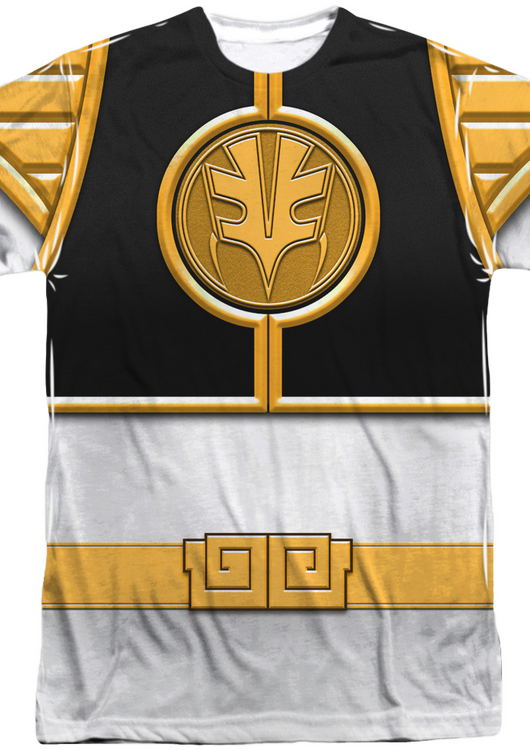 White Ranger Sublimation Costume Shirt - main product image