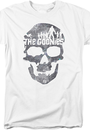 White Skull Silhouettes Goonies T-Shirt