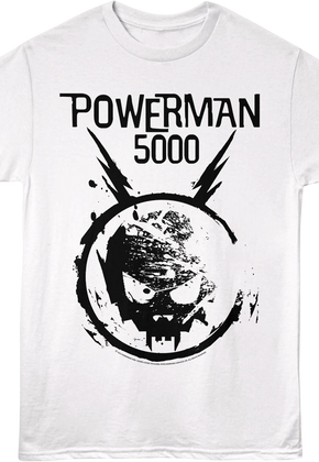 White Space Skull Powerman 5000 T-Shirt